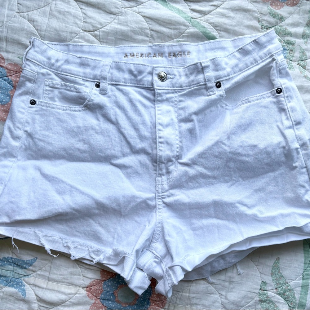 American Eagle Outfitters Women's Bright White Jean Shorts